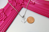 Best Christmas Gift, Silver Anchor Charm Necklace, Ship Anchor Charm, Nautical Jewelry, N2578