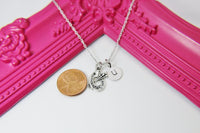 Silver Artist Palette Necklace, Paint Palette Charm, Artist Charm, Artist Gift, Art Teacher Gift, Personalized  Custom Monogram, N2635