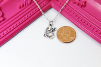 Silver Artist Palette Necklace, Paint Palette Charm, Artist Charm, Artist Gift, Art Teacher Gift, N2636