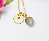 Labradorite Necklace, Natural Gemstone Jewelry N2800