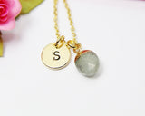 Labradorite Necklace, Natural Gemstone Jewelry N2800