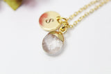 Quartz Necklace, Natural Gemstone Jewelry, N2802