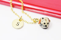 Dalmatian Jasper Necklace, Natural Gemstone Jewelry N2806