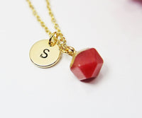 Jade Necklace, Natural Gemstone Jewelry, N2809