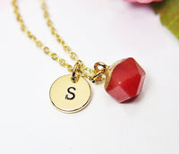 Jade Necklace, Natural Gemstone Jewelry, N2809