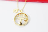 Tree Necklace, Gemstone Jewelry N2820