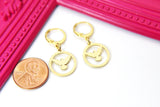 Gold Dove Charm Earrings, Dove Charm, Peace Dove Bird Jewelry, Miniature Jewelry, N2694