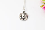 Stainless Steel Elephant Charm Necklace, Elephant Charm, Animal Charm, Good Luck Gift, N391