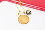 Dalmatian Jasper Necklace, Natural Gemstone Jewelry N2806