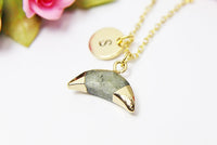 Labradorite Necklace, Natural Gemstone Jewelry N2812