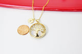 Tree Necklace, Gemstone Jewelry N2820