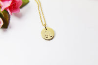 Gold Leo Charm Necklace, Zodiac Horoscope Charm, 18K Gold over Brass, Astrological Zodiac Signs, Zodiac Symbols, Birthday, N2842