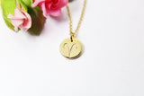 Gold Aries Charm Necklace, Zodiac Horoscope Charm, 18K Gold over Brass, Astrological Zodiac Signs, Zodiac Symbols, Birthday, N2844