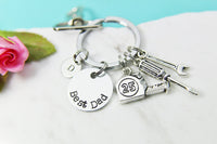 Best Father Day Gift, Best Dad Gift, Best Dad Charm Keychain, Tools Charm, Best Father Days Gift, Gift for Dad, Father's Day Gifts, N2854