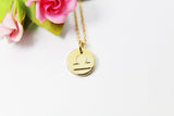 Gold Libra Charm Necklace, Small Zodiac Horoscope Charm, 18K Gold over Brass, Astrological Zodiac Signs, Zodiac Symbols, Birthday, N2836