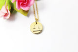 Gold Libra Charm Necklace, Small Zodiac Horoscope Charm, 18K Gold over Brass, Astrological Zodiac Signs, Zodiac Symbols, Birthday, N2836