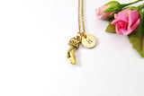 Torch Necklace, Gold Hand with Torch Charm Necklace, Torch Charm, Personalized Gift, N2887