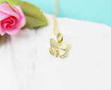 Gold Butterfly Necklace, Retirement Gift Necklace, Colleagues, Leave Job, Jewelry from Coworkers, N2858