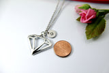 Diamond Shaped Charm Necklace, Geometric, N2876