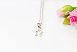 Star Necklace, Silver Star Charm, Student Gift, Star Charm, Personalized Gift, Best Friend Gift, Coworker Gift, Girlfriend Gift