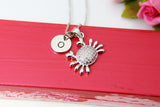 Mother Daughter Gift Necklace, Mother's Day Gift, Gifts for Mom, Mom Necklace, Silver Crab Necklace, Beach Ocean Gift, N2940
