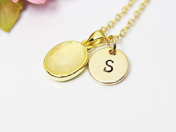 Quartz Necklace, Natural Gemstone Jewelry, N2917