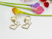 Nurse Earrings, Gold Heart Nurse Cap Red Cross Earrings, Doctor Nurse Gift, Medical Student Gift, N2976