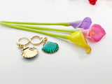 Daughter Earrings, Gift for Daughter, Daughter Jewelry, Seashell Earrings, Fantasy Mermaid Shell Charm, Shell Ocean Beach Jewelry, N2977