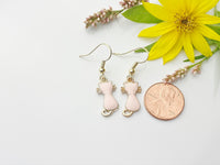 Halloween Earrings Gift, Gold Hoop or Dangle Cute Pink Cat Earrings, Halloween Jewelry Gift, N2996