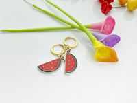 Red Green Watermelon Earrings, Gold Watermelon Earrings, Fruit Jewelry, Best Gift Best Friends, Mom, Aunt, Sister, Grand Daughter, N2970