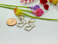 Nurse Earrings, Gold Heart Nurse Cap Red Cross Earrings, Doctor Nurse Gift, Medical Student Gift, N2976