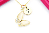 Mother Daughter Necklace, Best Christmas Gift for Grandma Mom Daughter Aunt Bond, Appreciation, Gratitude, Gold Butterfly, N3014