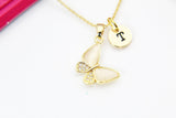 Mother Daughter Necklace, Best Christmas Gift for Grandma Mom Daughter Aunt Bond, Appreciation, Gratitude, Gold Butterfly, N3014