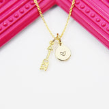 Real 18K Gold Plate Cubic Zirconia Arrow Necklace, Christmas Present Gift For Best Friend, Daughter, Girl, Granddaughter, Niece, N3021