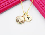 Best Christmas Present Real 18K Gold Plated Shell Necklace, Sea Shell, Gift For Mom, Aunt, Best Friend, Daughter, Sister, Niece,  N3030