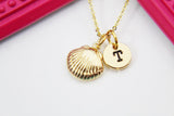 Best Christmas Present Real 18K Gold Plated Shell Necklace, Sea Shell, Gift For Mom, Aunt, Best Friend, Daughter, Sister, Niece,  N3030
