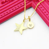 Best Christmas Present Real 18K Gold Plated North Star Necklace, Gift For Mom, Aunt, Best Friend, Daughter, Sister, Niece,  N3031