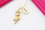 Best Valentine Present Real 18K Gold Plated Rose Necklace, Gift For Mom, Aunt, Granddaughter, Daughter, Sister, Niece, N3034