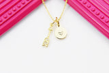 Real 18K Gold Plate Cubic Zirconia Arrow Necklace, Christmas Present Gift For Best Friend, Daughter, Girl, Granddaughter, Niece, N3021
