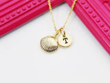 Best Christmas Present Real 18K Gold Plated Shell Necklace, Sea Shell, Gift For Mom, Aunt, Best Friend, Daughter, Sister, Niece,  N3030