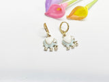 Cute Light Blue Elephant Earrings, Elephant Lover Gift, Luck Gifts, Perfect Gift For Graduation, Best Friends Gift, N3053