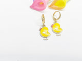 Valentine Gift, Cute Yellow Chicken Earrings, Chick Lover Gift, Chicken Hen Gifts, Perfect Gift For Pet Lovers, Granddaughter Gift, N3052