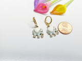 Cute Light Blue Elephant Earrings, Elephant Lover Gift, Luck Gifts, Perfect Gift For Graduation, Best Friends Gift, N3053