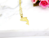 Sisters Necklace,  Sister Gift, Gift for Sister, Sister Birthday Gift, Big Sister Gift, Giggles, Secrets, Gold Dolphin Necklace, N3071