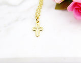 Goddaughter Necklace, Godmother-Goddaughter Gift, Goddaughter Jewelry, Goddaughter Gifts, Goddaughter Baptism, Gold Cross Necklace, N3073