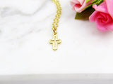 Goddaughter Necklace, Godmother-Goddaughter Gift, Goddaughter Jewelry, Goddaughter Gifts, Goddaughter Baptism, Gold Cross Necklace, N3073