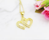 Valentine's Day Gift Necklace, Anniversary, Mother's Day, Birthday, Love You Gift, Girlfriend Gifts, Mom Gift, Gold Heart Necklace, N3091