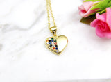 Valentine's Day Gift Necklace, Anniversary, Mother's Day, Birthday, Love You Gift, Girlfriend Gifts, Mom Gift, Gold Heart Necklace, N3092