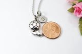 Silver Soccer Charm Neckalce, N3112