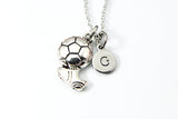 Silver Soccer Charm Neckalce, N3112